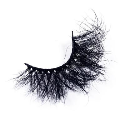 China 25mm long 5d eyelashes full strip mink lashes3d super fluffy mink lashes3d thick wholesaler for sale