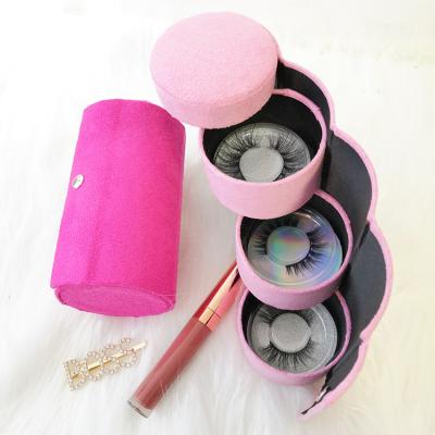 China Long 2020 Newest Boxes Natural 3D Mink Eyelashes Vendor Lashes Case Lash Box Own Brand Suitcase Eyelashes for sale