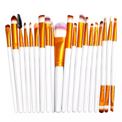 China Angular Blush New Style 20pcs Cosmetic Makeup Brush Blush Eyeshadow Brush Kit Eye Makeup Brush Set for sale