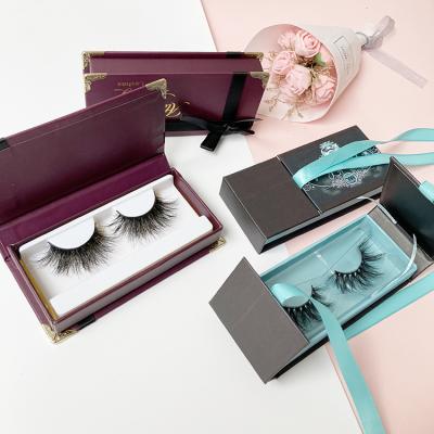 China Thick Customized Empty Eyelashes Packaging Box Private Label Mink Lashes Boxes for sale