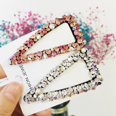 China Wholesale Hot Sale Eco-Friendly/Recyclable/Fancy Glitter Hair Accessories IG Crystal Hair Pins Rhinestone Hair Clips for sale