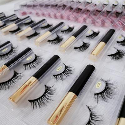 China Hot Crisscross Magnet Lashes Wholesale Sellers Mink Eyelash With Liquid Eyeliner Custom Magnetic Eyelashes for sale