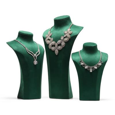 China Custom Luxury Leather Morden DIGU Mannequin Jewelry Display Necklace Bust for sale