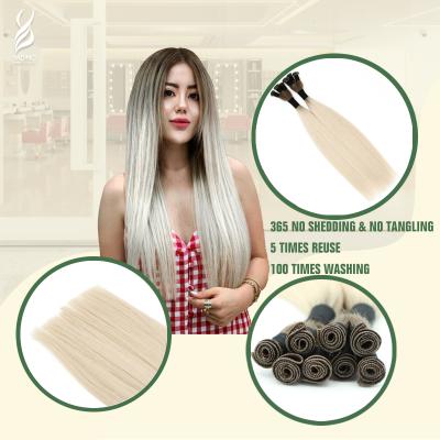 China YADING Right Hand Tied Weft Blonde R8-60 16