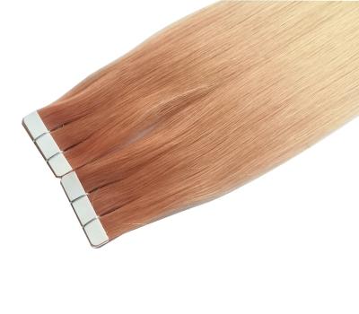 China Straight Tape In Hair Extension 100% Cuticle Aligned Remy Hair Bundles Unprocessed Natural Virgin Human Hair Weft Weave Wholesaler for sale