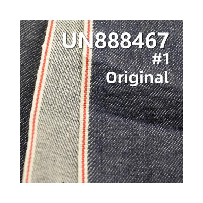 China UN888467 99% Cotton 1% Breathable Spandex 10.64oz Selvedge Dark Blue Twill 32/33