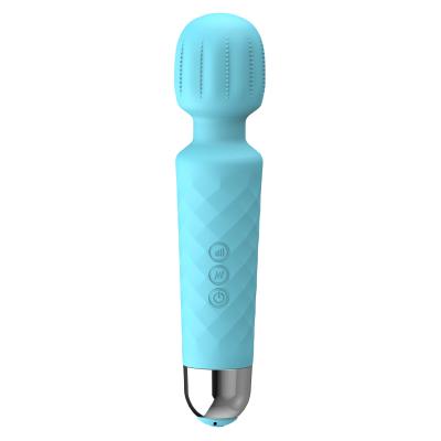 China Rechargeable Silicone Vibrator Drop Shipping Hot Powerful Handheld Women Men Women Handheld Wand Wireless Massager G Spot USB Vibrators Wireless For Female for sale