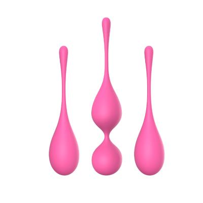 China Vaginal Muscles Exercise Ball Kegel Exercise Set For Women Silicone Ben Wa Kegel Balls Beginner Kit For Bladder And Pelvic Floor Control Medical for sale