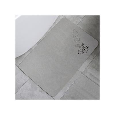 China Quick-Drying Sustainable Soft Natural Diatomaceous Water Bath Diatomite Earth Powder Absorbent Mat for sale