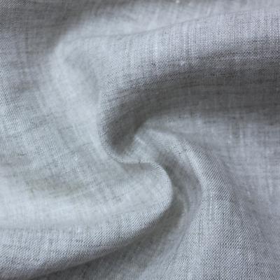 China Organic Natural 100% Pure Linen Fabrics in France Comfortable Breathable Skin Friendly YARN DYE FABRIC for sale