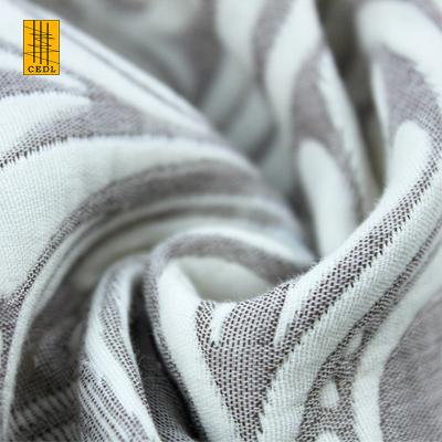 China Breathable High Quality Linen Cotton Yarn Dyed Jacquard Fabric For Temtile Bedding Or Home Curtain for sale