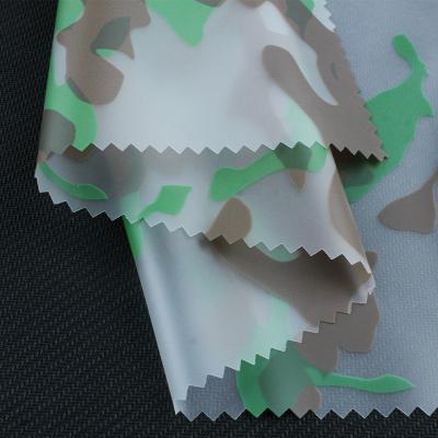 China Transparent Water Resistant Printing TPU Raincoat Fabric For Umbrella And Raincoat for sale