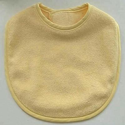 China 100% Cotton Material & Antibacterial Infants & Toddlers Terry Cloth Baby Bibs Yellow Age Grade for sale