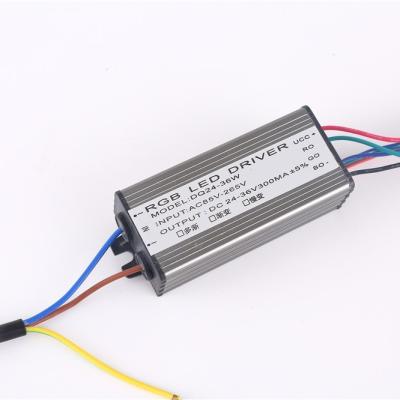 China Aluminum Shell 220v DC Output Color Changing Power Supply IP65 RGB Led Driver For Led Lighting for sale