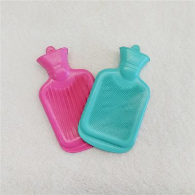 China New 400ml Mini Hot Water Bottle Multi Color Hand Warmer Body Warmer 2023 Rubber Water Bag Therapy BS Standard Organ Heating Hot Water Bag for sale