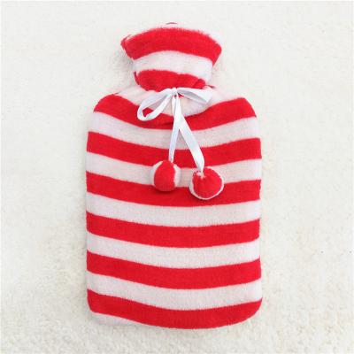 China Rubber Body Warmer Hand Warmer 2L Hot Water Bag Hot Hot Water Bottles With Plush Cover for sale