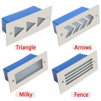 China Modern Waterproof Fancy Design 2W 3W LED Step Lights Outdoor LED Stair Wall Light for sale