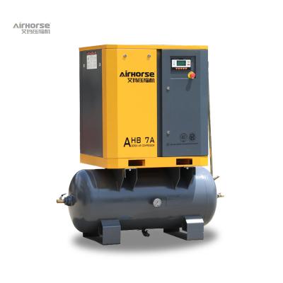 China 7hp 5.5kw Economic Oil Free Compressor Lubricated Top Selling Portable Air-Compressor With Tank for sale