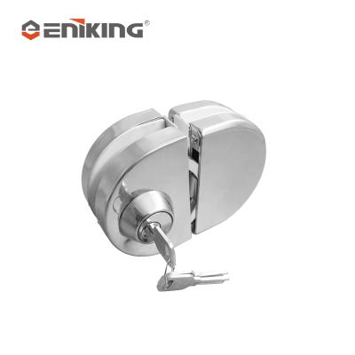 China Eniking Double Side Stainless Steel Center Door Lock Modern High Quality Commercial Glass Door Lock for sale