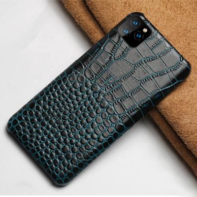 China Fallproof Business Fashion Genuine Leather Phone Cover Case for iphone 11 pro max for sale