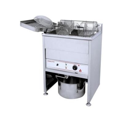 China Steak/Chicken Potato Chips Cooking Free Standing Deep Fryer Chip Chicken Fryer Machine Commercial Potato Two Baskets for sale