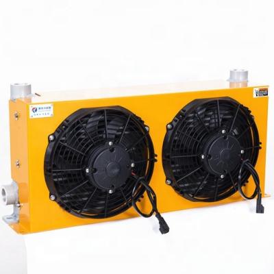 China Aluminum Hydraulic Oil Cooler Cooling Air Cooled Heat Exchanger AH1012L-CA for sale