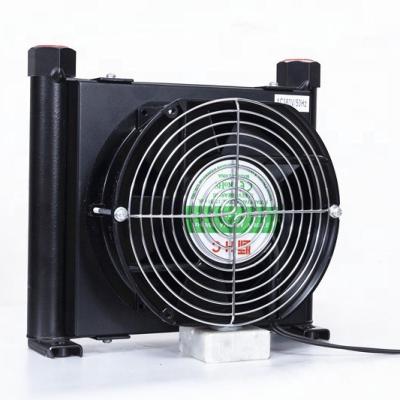 China Small Hydraulic Station Air Oil Cooler Cooling Heat Exchanger AF0510 T-C Universal Fan Cooled for sale