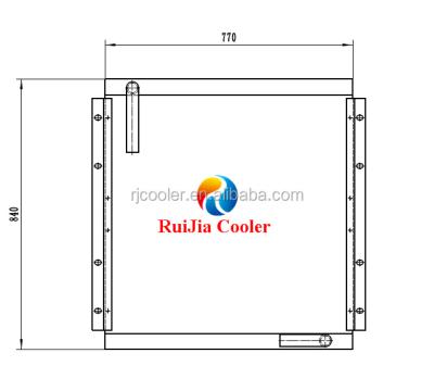 China Kobelco SK200 SK200-1 Oil Cooler Radiator Intercooler Cooling Air Condenser Evaporator Manufacturer for sale