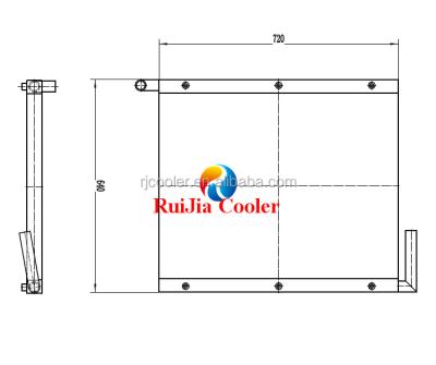 China Kobelco SK120 SK120-6 Hydraulic Oil Cooler Radiator Cooling Plant For Earth Moving Equipment for sale