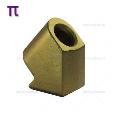 China Construction Works Carbon Steel Drill Bit Holder Bit Weld On Block Pick Holders Teeth Seat Adapter Blocks Bushings for sale