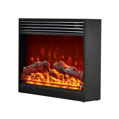 China Flames Realistic Porcelain Led Electric Fireplace With Decor Flame Effect Recessed Chimney for sale