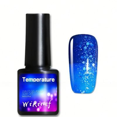 China 28 Colors Real Color Temperature Change Glitter Nail Gel Polish Easy to Apply Remove for sale