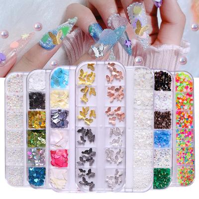 China Shipping UPS TNT FEDEX DHL Crystal Nail Art Rhinestones for 3D Nails Art Decorations for sale