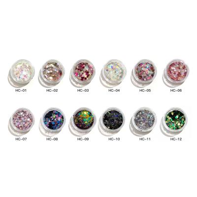 China Nail glitters bling super bright Nail polish magic color Sequin macarone candy color Aurora laser Japanese and Korean sequins for sale