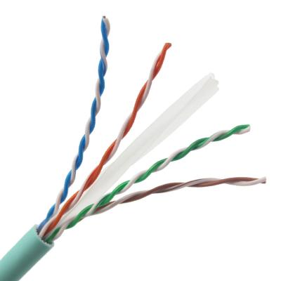 中国 LSZHのジャケットCAT6A CAT7 UTP FTPケーブルのパスの肝蛭テスト23AWGポリ塩化ビニール1000ft 販売のため