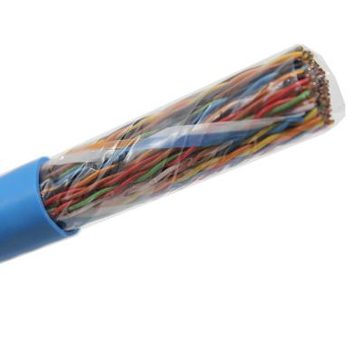 China Copper Cat5 CAT3 Telephone Cable 20 / 36 / 50 / 100 / 120 / 80 Pair Indoor Outdoor for sale