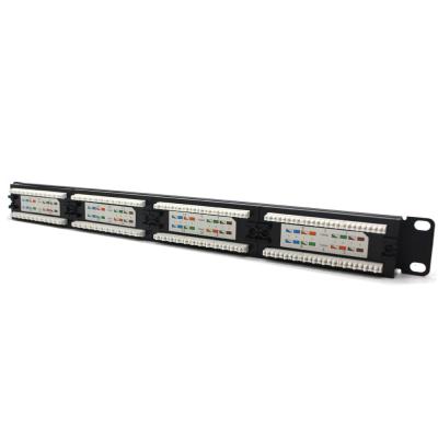 China 24 Port UTP Server Patch Panel , T568A / T568B Cat 5E Patch Panels zu verkaufen