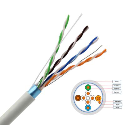 중국 FTP UTP SFTP Cat5e 네트워크 케이블, 305m CU CCA 랜 케이블 판매용