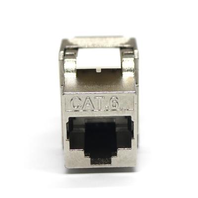 中国 RJ45 CAT6 CAT6A CAT7亜鉛合金はFTPモジュールRJ45を180程度のToollessネットワークSTPモジュールCAT6台形ジャック保護した 販売のため