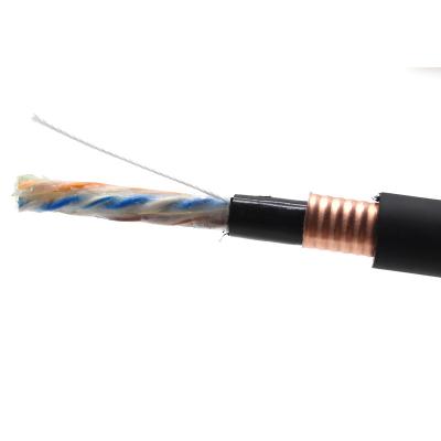 中国 工場直販 屋外 CAT 6 UTP 装甲ケーブル 4ペア 26AWG CAT 6A UTPケーブル 305m価格 販売のため