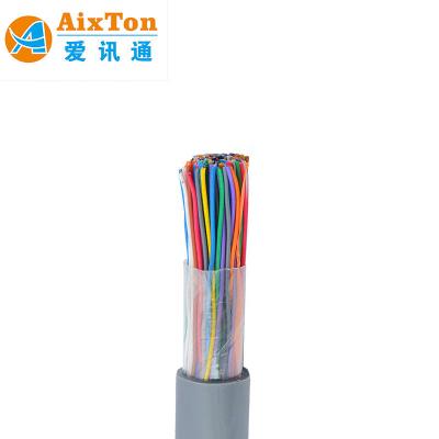 China Indoor Telephone Cable 24Awg 26Awg PVC Jacket Bare Copper/CCA Conductor Communication Cable 100 Pair Type Drop Wire for sale