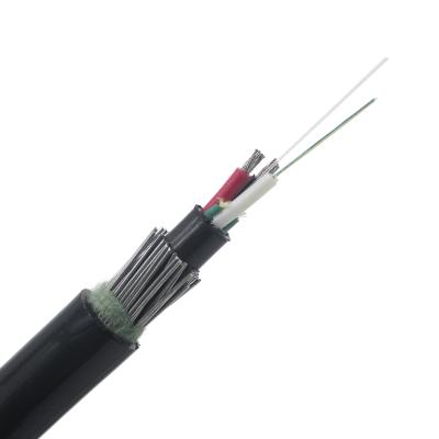 Cina GDTS Outdoor Aerial Duct Hybrid Optical Cable Customizable 6 12 24 48 96 144 288 Cores Fiber Optic Cable in vendita