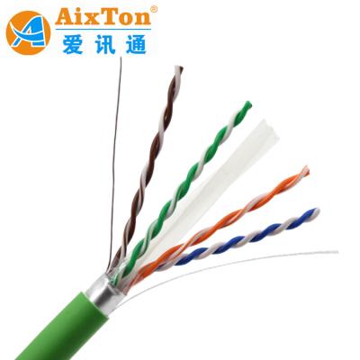 中国 1000ft LANケーブル Cat 6A UTPネットワークケーブル FTP 23AWG Copper Cat6A for Cctv Camera イーサネットケーブル 販売のため