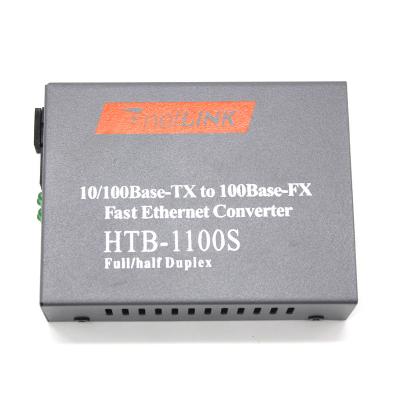 China 25KM Fiber Optic Accessories 10/100M Single Mode Network Media Converter for sale