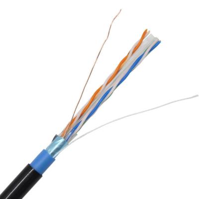 China Ftp doble 4Pairs 23awg del metro el 1000ft del cable los 305m del externo de la chaqueta de Pvc del PE de la chaqueta Cat6 en venta