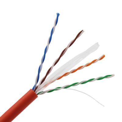 Cina LSZH Cat6 4 paia di 24awg 0.5mm Cat6 di rame senza ossigeno ha protetto il cavo 305m in vendita