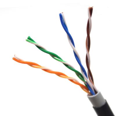 China Waterdichte Utp 4 paren van het de Kabel de Naakte Koper van 24awg Cat5e Ethernet Openluchtkabel Te koop