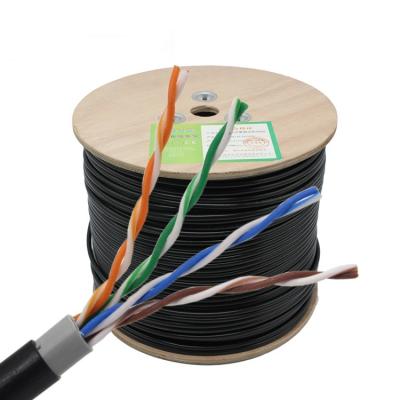 중국 UV 저항 Cat5e 네트워크 케이블 옥외 UTP 24AWG 구리 철사 판매용