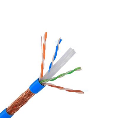 China Alambre 23awg 24awg de la red de Ethernet de la chaqueta Cat6 Lan Cables SFTP de LSZH en venta