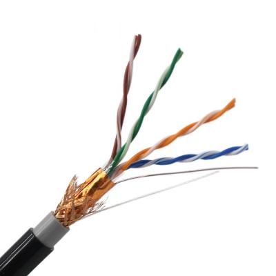 China Cabo ethernet UV 24awg 305M da resistência Cat5e Utp de Cat5 SFTP 1000ft à venda